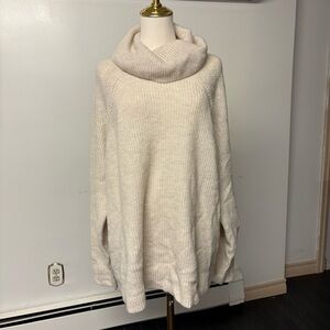 Lane Bryant Cozy Cream Cowl Neck Sweater